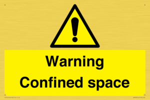 Warning Confined space